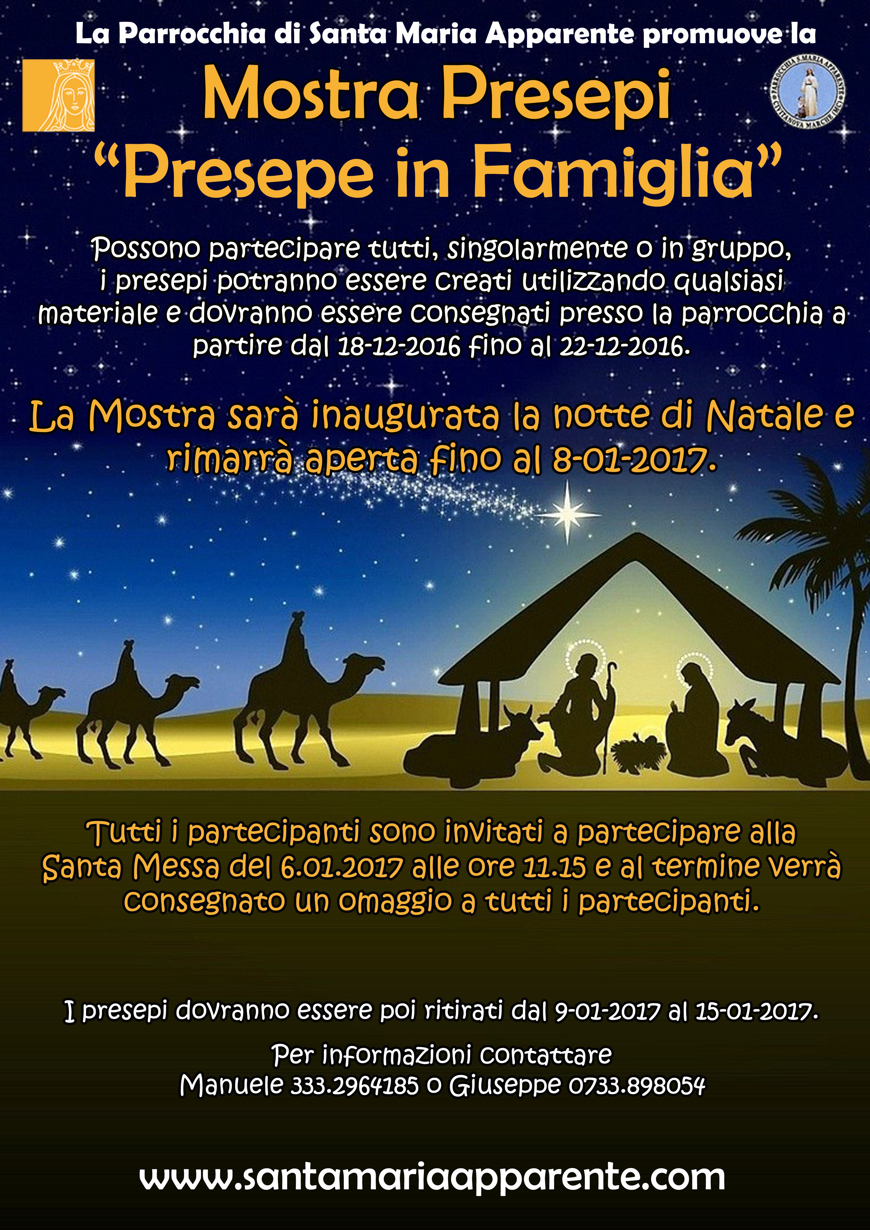 Mostra Presepi Presepe In Famiglia Santa Maria Apparente